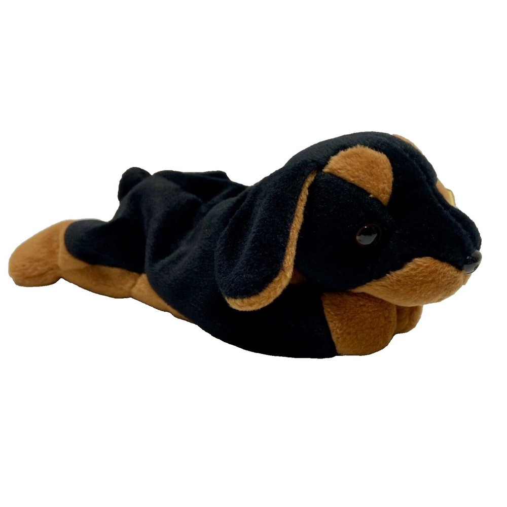 Ty Beanie Babies Doby 4110 Doberman Dog 1996 Retired PVC Pellets Rare‎ Vtg Plush